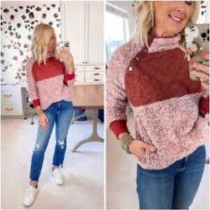 Tie Dye Pink Fleece Pullover size XL